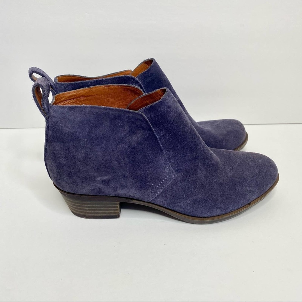 Lucky Brand Navy Booties Dianna Style Size 6 - Picture 2 of 7
